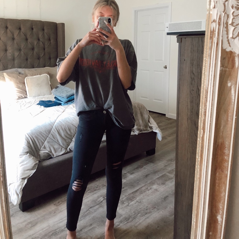 Black American eagle jeans
